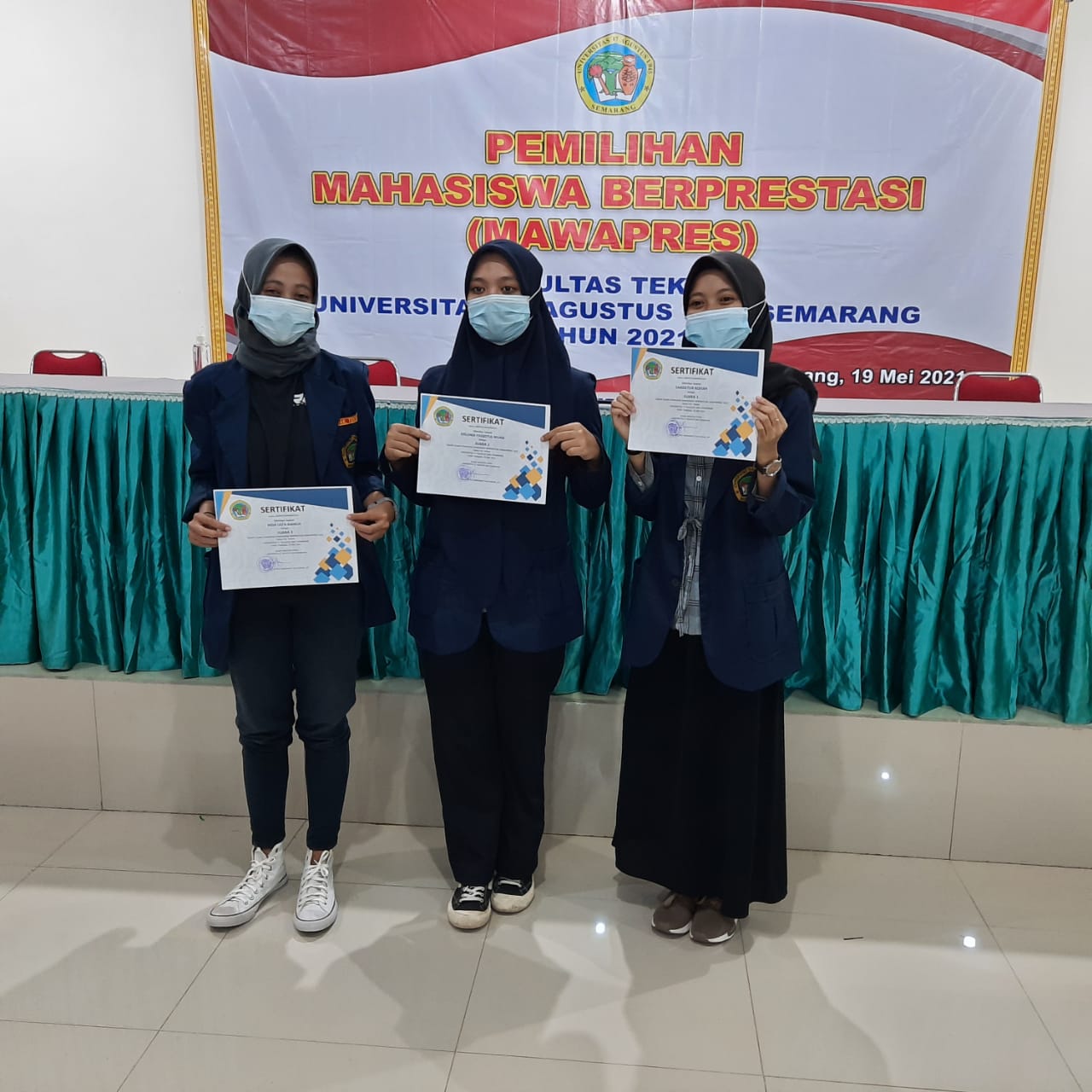 Pemenang Mawapres Fakultas Teknik Untag Semarang Tahun 2021
